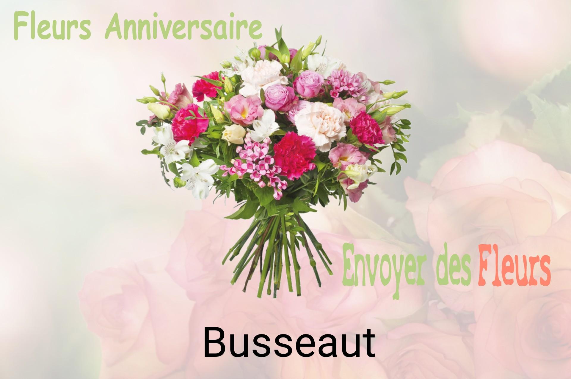 Bouquet de fleurs d’anniversaire livré à Busseaut