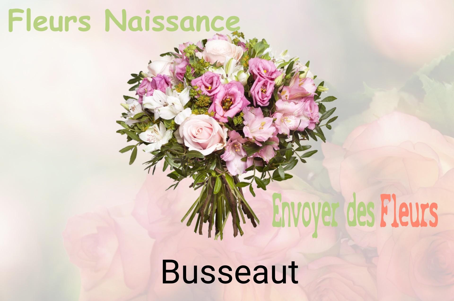 Bouquet de fleurs de naissance livré à Busseaut